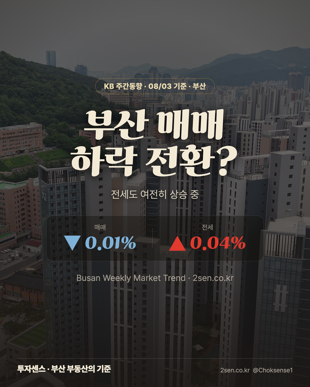 KB 주간동향 부산 (2026-08-07)